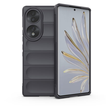 Honor 70 5G Magic Shield TPU + Flannel Phone Case: Durable, Non-toxic, Easy Access, Stylish Design