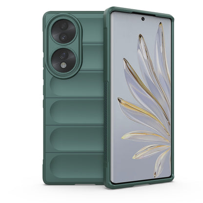 Honor 70 5G Magic Shield TPU + Flannel Phone Case: Durable, Non-toxic, Easy Access, Stylish Design