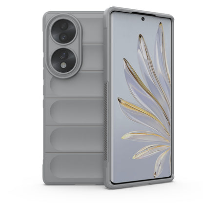 Honor 70 5G Magic Shield TPU + Flannel Phone Case: Durable, Non-toxic, Easy Access, Stylish Design
