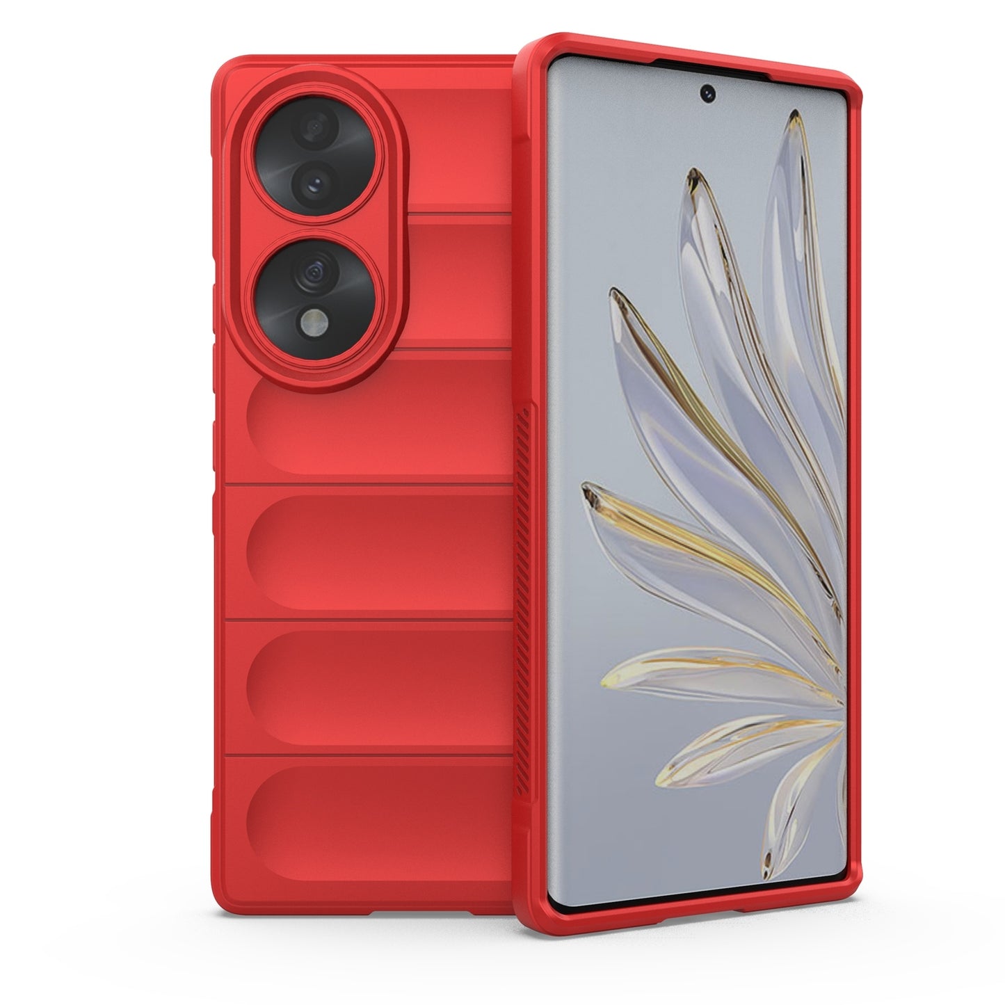 Honor 70 5G Magic Shield TPU + Flannel Phone Case: Durable, Non-toxic, Easy Access, Stylish Design