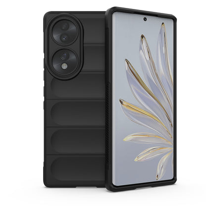 Honor 70 5G Magic Shield TPU + Flannel Phone Case: Durable, Non-toxic, Easy Access, Stylish Design