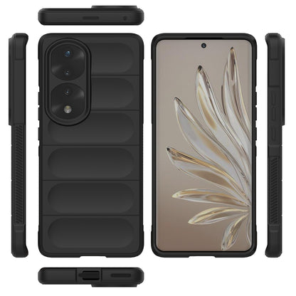 Honor 70 Pro 5G Magic Shield TPU + Flannel Phone Case: Durable, Non-toxic, Easy Access, Stylish Design