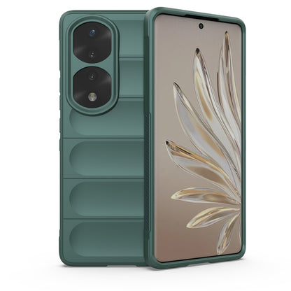 Honor 70 Pro 5G Magic Shield TPU + Flannel Phone Case: Durable, Non-toxic, Easy Access, Stylish Design