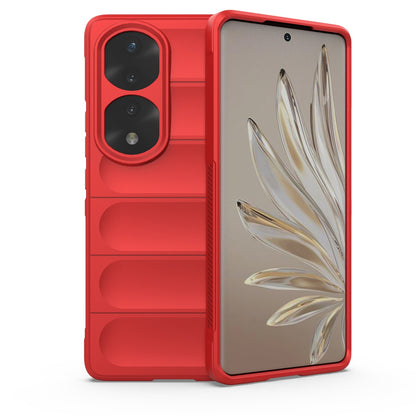 Honor 70 Pro 5G Magic Shield TPU + Flannel Phone Case: Durable, Non-toxic, Easy Access, Stylish Design