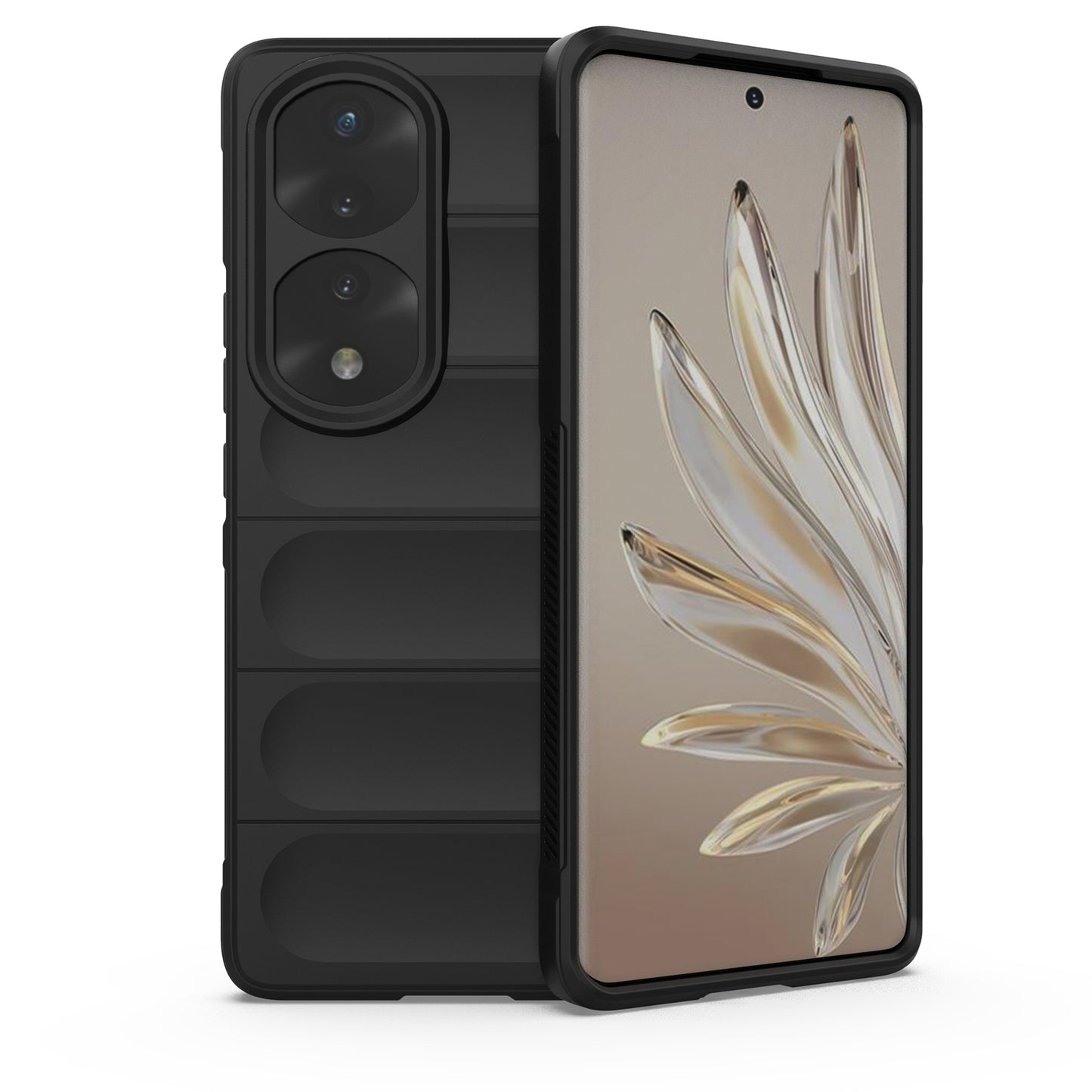 Honor 70 Pro 5G Magic Shield TPU + Flannel Phone Case: Durable, Non-toxic, Easy Access, Stylish Design
