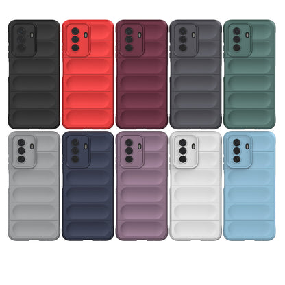 Huawei Enjoy 50 4G Magic Shield TPU + Flannel Phone Case: Durable, Non-toxic, Easy Access, Stylish Design