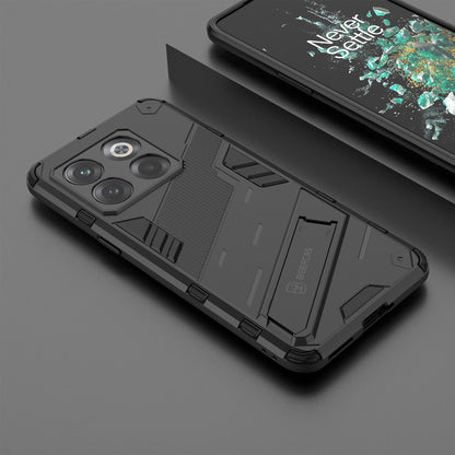 OnePlus 10T 5G Shockproof Phone Case - Punk Armor 2-in-1 PC + TPU with Invisible Holder
