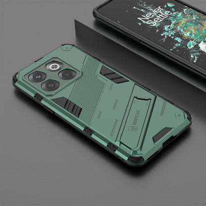 OnePlus 10T 5G Shockproof Phone Case - Punk Armor 2-in-1 PC + TPU with Invisible Holder