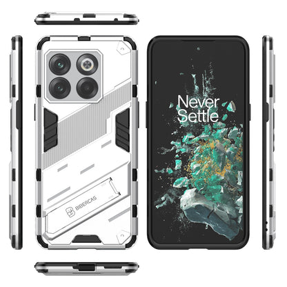 OnePlus 10T 5G Shockproof Phone Case - Punk Armor 2-in-1 PC + TPU with Invisible Holder