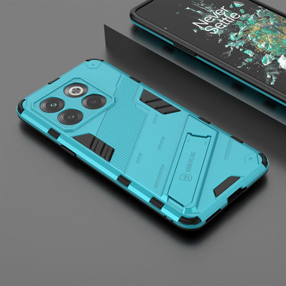 OnePlus 10T 5G Shockproof Phone Case - Punk Armor 2-in-1 PC + TPU with Invisible Holder