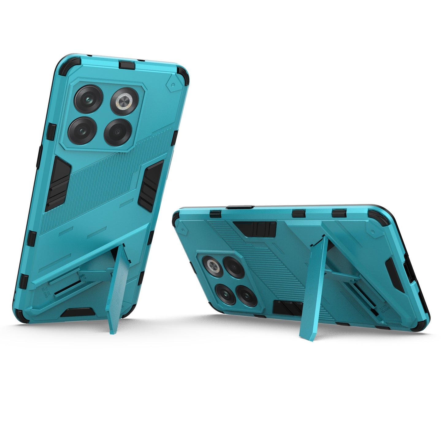OnePlus 10T 5G Shockproof Phone Case - Punk Armor 2-in-1 PC + TPU with Invisible Holder