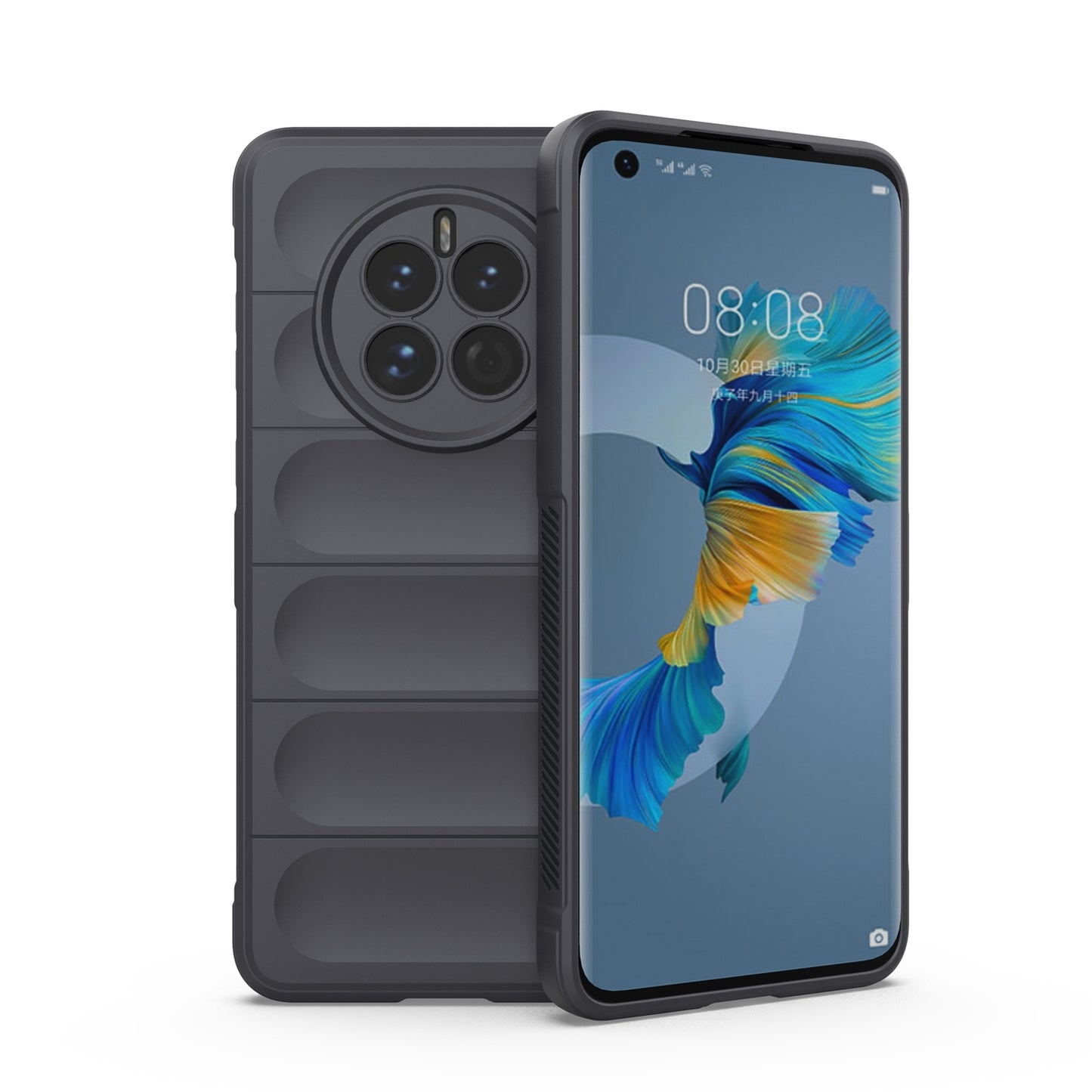 Huawei Mate 50 Magic Shield TPU + Flannel Phone Case: Durable, Non-toxic, Easy Access, Stylish Design