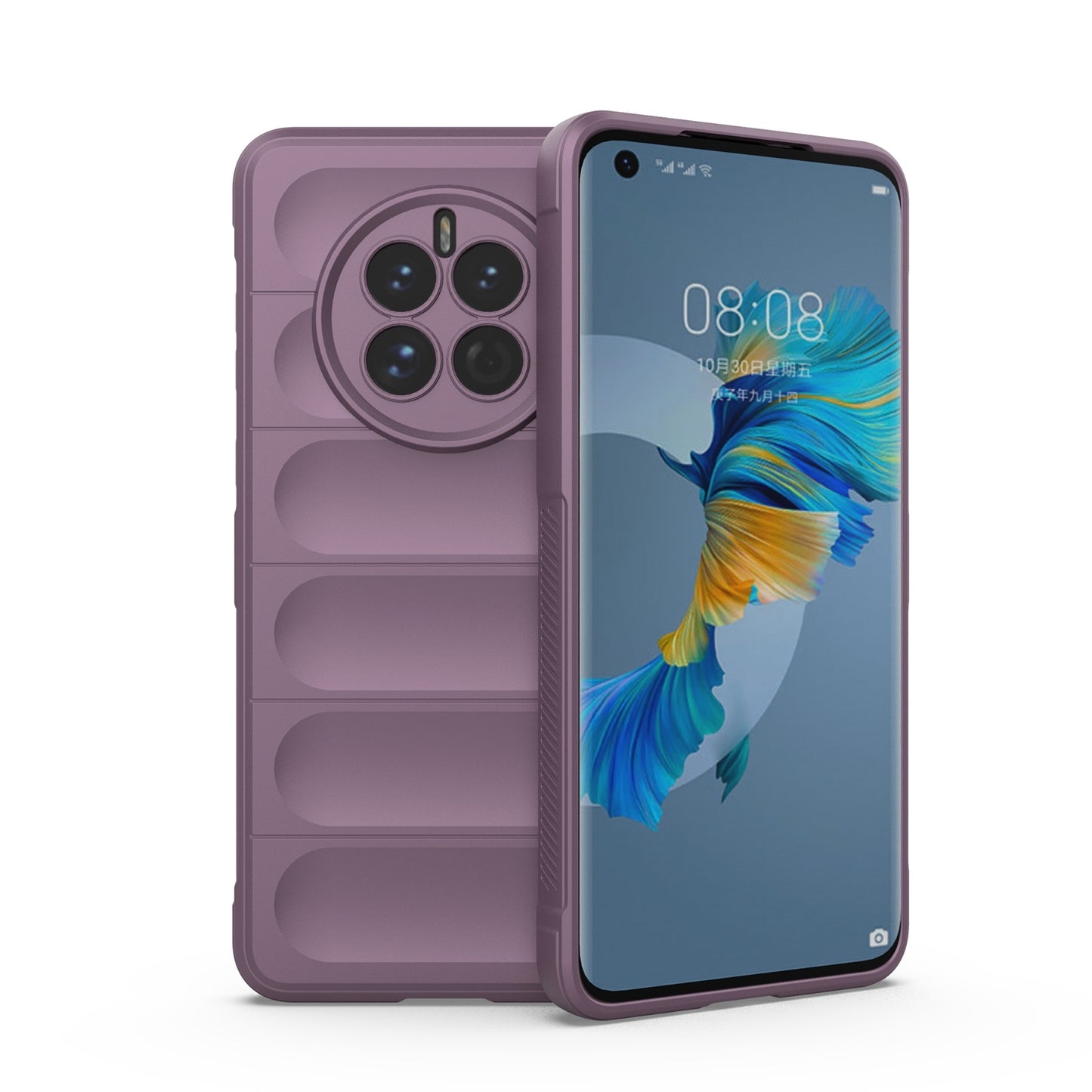 Huawei Mate 50 Magic Shield TPU + Flannel Phone Case: Durable, Non-toxic, Easy Access, Stylish Design