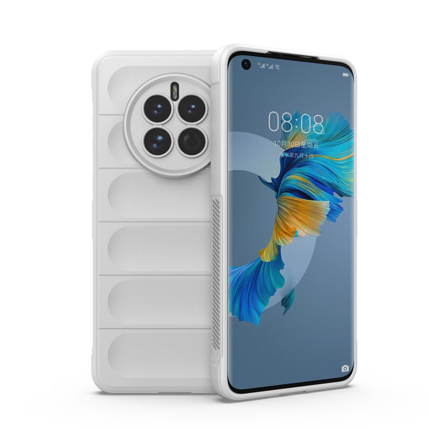 Huawei Mate 50 Magic Shield TPU + Flannel Phone Case: Durable, Non-toxic, Easy Access, Stylish Design