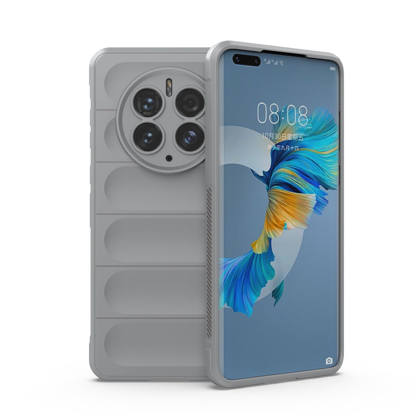 Huawei Mate 50 Pro Magic Shield TPU + Flannel Phone Case: Durable, Non-toxic, Easy Access, Stylish Design