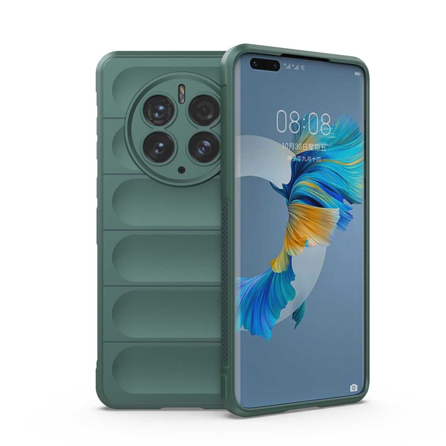 Huawei Mate 50 Pro Magic Shield TPU + Flannel Phone Case: Durable, Non-toxic, Easy Access, Stylish Design