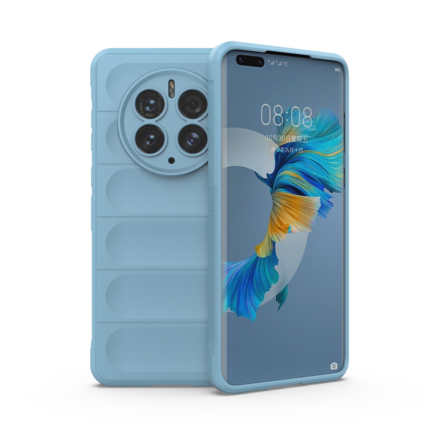 Huawei Mate 50 Pro Magic Shield TPU + Flannel Phone Case: Durable, Non-toxic, Easy Access, Stylish Design