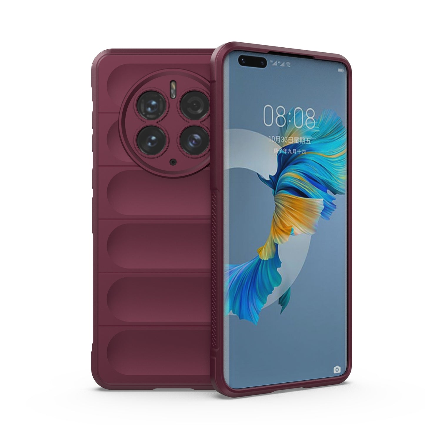 Huawei Mate 50 Pro Magic Shield TPU + Flannel Phone Case: Durable, Non-toxic, Easy Access, Stylish Design