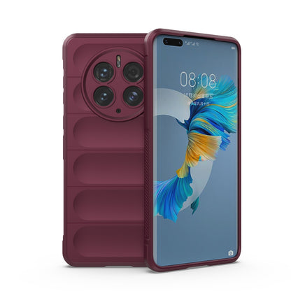 Huawei Mate 50 Pro Magic Shield TPU + Flannel Phone Case: Durable, Non-toxic, Easy Access, Stylish Design