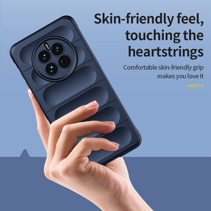 Huawei Mate 50 Pro Magic Shield TPU + Flannel Phone Case: Durable, Non-toxic, Easy Access, Stylish Design