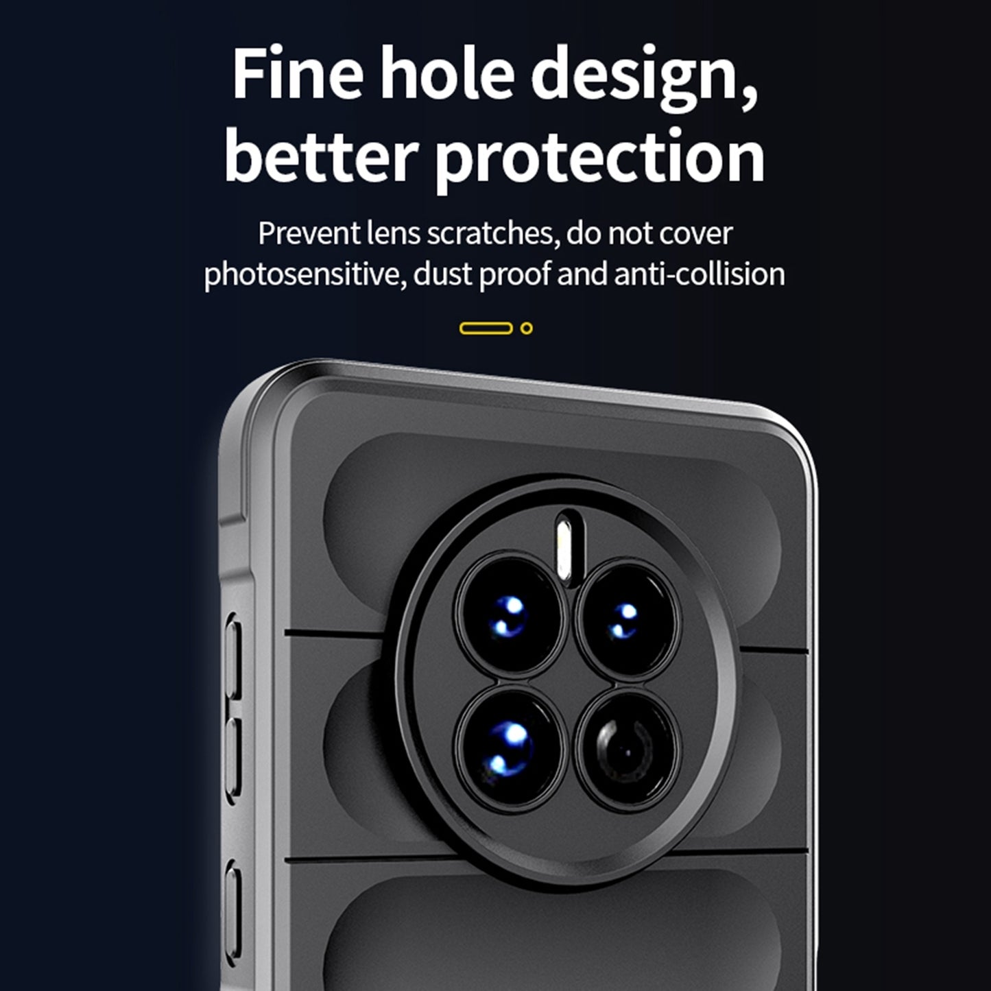 Huawei Mate 50 Pro Magic Shield TPU + Flannel Phone Case: Durable, Non-toxic, Easy Access, Stylish Design