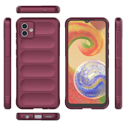 Samsung Galaxy A04 4G Magic Shield TPU + Flannel Phone Case: Durable, Non-toxic, Easy Access, Stylish Design