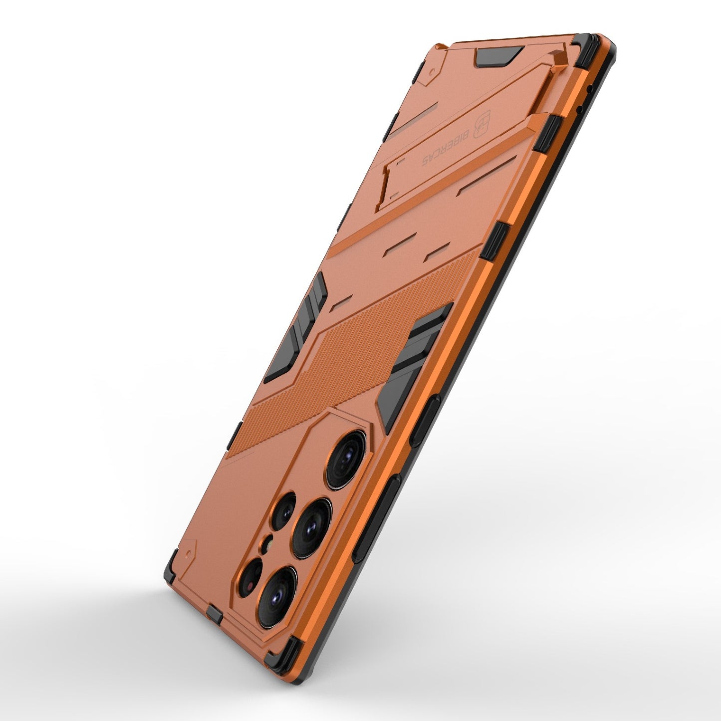 Samsung Galaxy S23 Ultra 5G Shockproof Phone Case - Punk Armor 2-in-1 PC + TPU with Invisible Holder