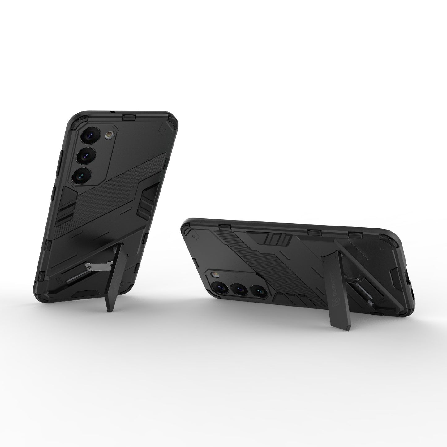Samsung Galaxy S23+ 5G Shockproof Phone Case - Punk Armor 2-in-1 PC + TPU with Invisible Holder
