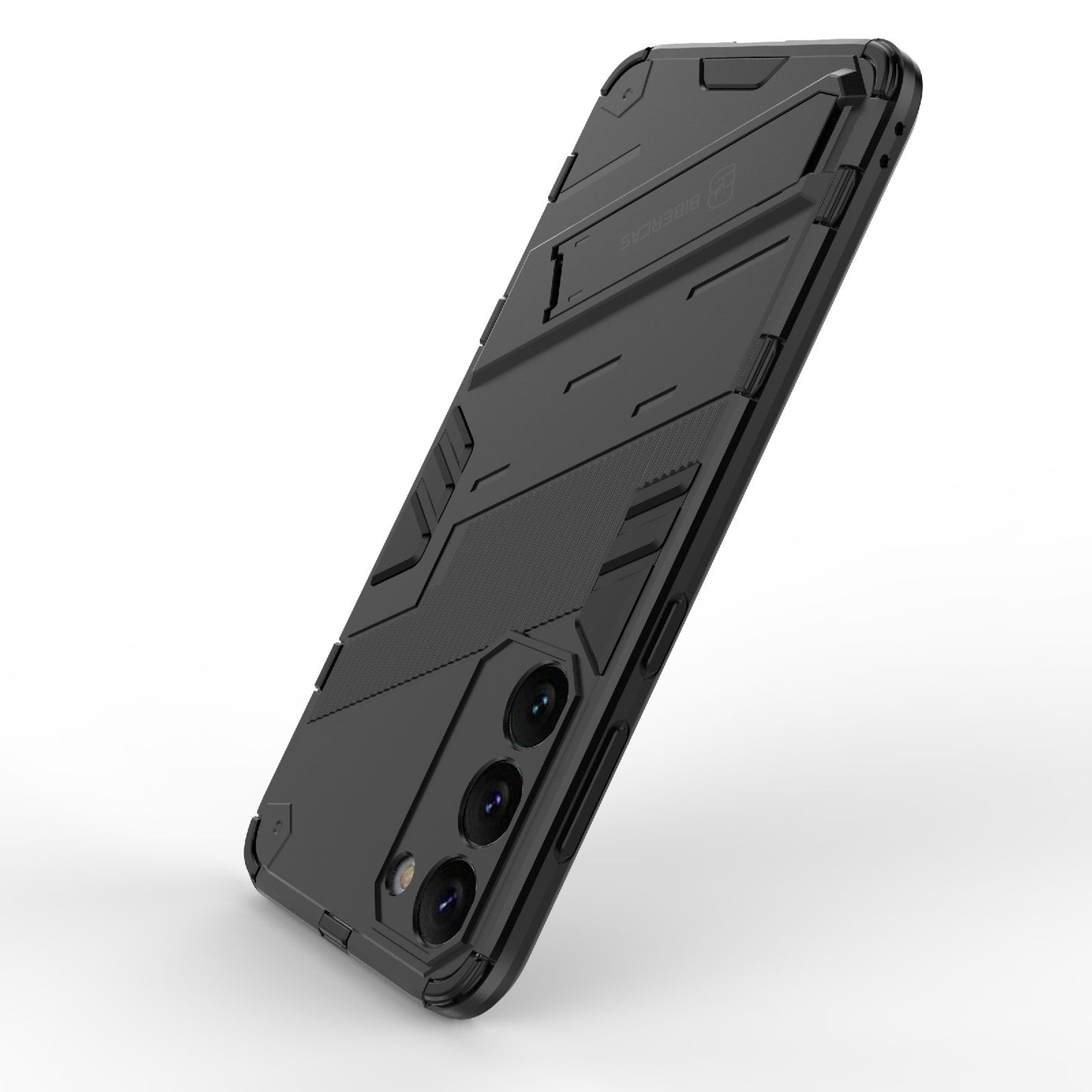 Samsung Galaxy S23+ 5G Shockproof Phone Case - Punk Armor 2-in-1 PC + TPU with Invisible Holder