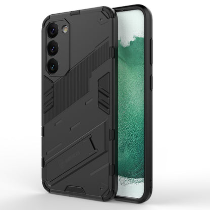 Samsung Galaxy S23+ 5G Shockproof Phone Case - Punk Armor 2-in-1 PC + TPU with Invisible Holder