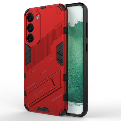 Samsung Galaxy S23+ 5G Shockproof Phone Case - Punk Armor 2-in-1 PC + TPU with Invisible Holder