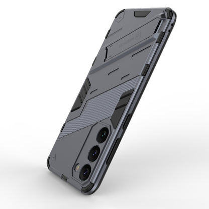Samsung Galaxy S23+ 5G Shockproof Phone Case - Punk Armor 2-in-1 PC + TPU with Invisible Holder