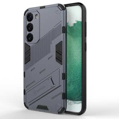 Samsung Galaxy S23+ 5G Shockproof Phone Case - Punk Armor 2-in-1 PC + TPU with Invisible Holder