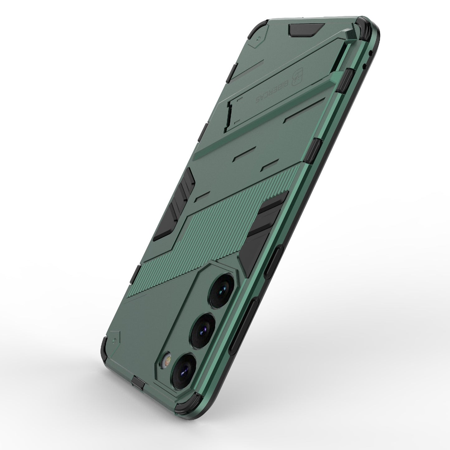 Samsung Galaxy S23+ 5G Shockproof Phone Case - Punk Armor 2-in-1 PC + TPU with Invisible Holder