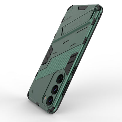 Samsung Galaxy S23+ 5G Shockproof Phone Case - Punk Armor 2-in-1 PC + TPU with Invisible Holder