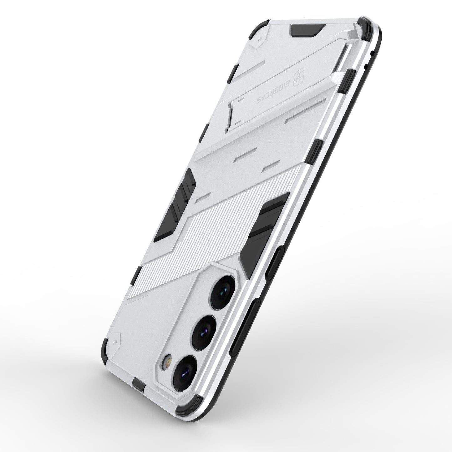 Samsung Galaxy S23+ 5G Shockproof Phone Case - Punk Armor 2-in-1 PC + TPU with Invisible Holder