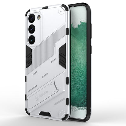 Samsung Galaxy S23+ 5G Shockproof Phone Case - Punk Armor 2-in-1 PC + TPU with Invisible Holder