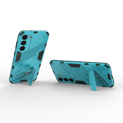 Samsung Galaxy S23+ 5G Shockproof Phone Case - Punk Armor 2-in-1 PC + TPU with Invisible Holder