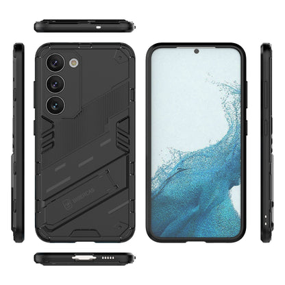 Samsung Galaxy S23 5G Shockproof Phone Case - Punk Armor 2-in-1 PC + TPU with Invisible Holder
