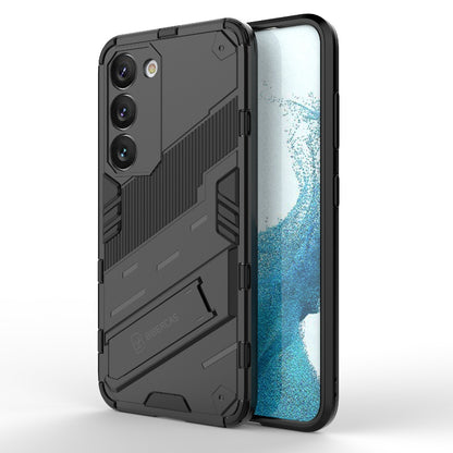 Samsung Galaxy S23 5G Shockproof Phone Case - Punk Armor 2-in-1 PC + TPU with Invisible Holder