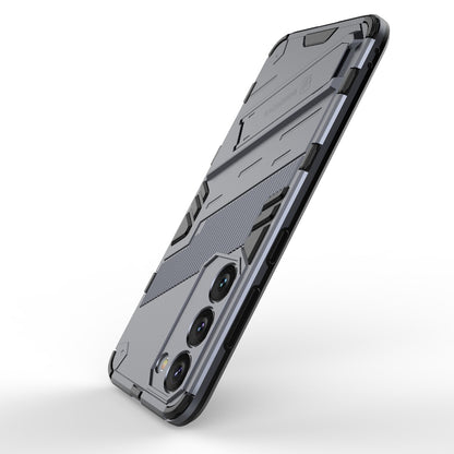 Samsung Galaxy S23 5G Shockproof Phone Case - Punk Armor 2-in-1 PC + TPU with Invisible Holder