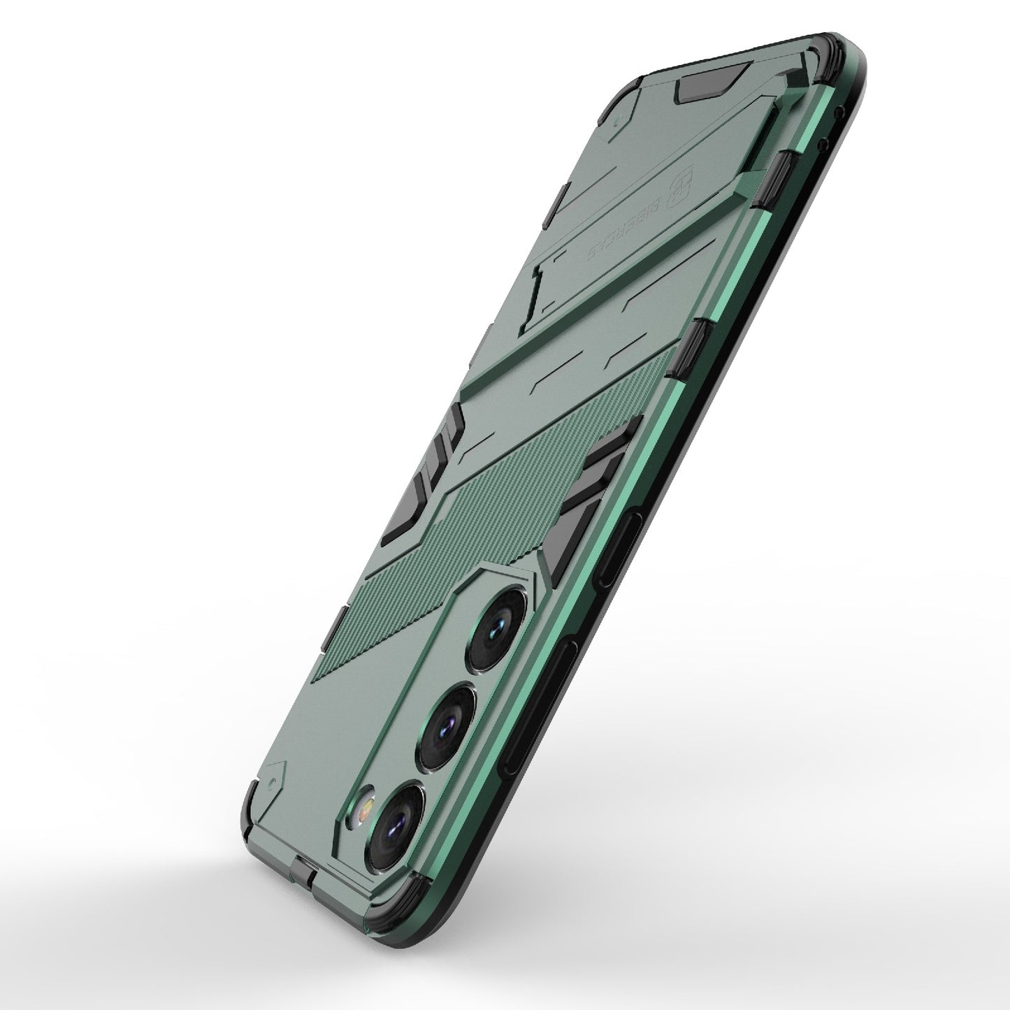 Samsung Galaxy S23 5G Shockproof Phone Case - Punk Armor 2-in-1 PC + TPU with Invisible Holder