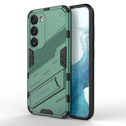 Samsung Galaxy S23 5G Shockproof Phone Case - Punk Armor 2-in-1 PC + TPU with Invisible Holder