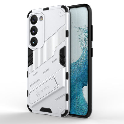 Samsung Galaxy S23 5G Shockproof Phone Case - Punk Armor 2-in-1 PC + TPU with Invisible Holder