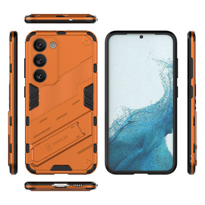 Samsung Galaxy S23 5G Shockproof Phone Case - Punk Armor 2-in-1 PC + TPU with Invisible Holder