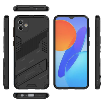 Samsung Galaxy A04 4G Shockproof Phone Case - Punk Armor 2-in-1 PC + TPU with Invisible Holder