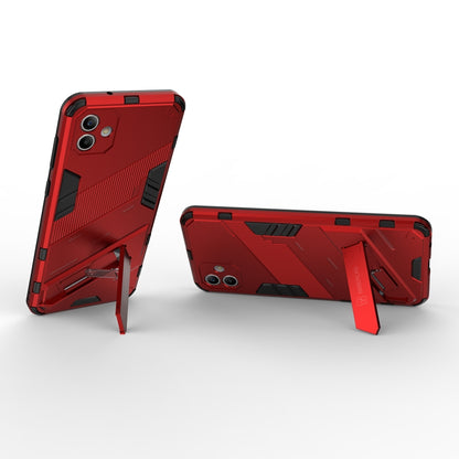 Samsung Galaxy A04 4G Shockproof Phone Case - Punk Armor 2-in-1 PC + TPU with Invisible Holder