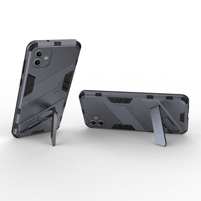 Samsung Galaxy A04 4G Shockproof Phone Case - Punk Armor 2-in-1 PC + TPU with Invisible Holder