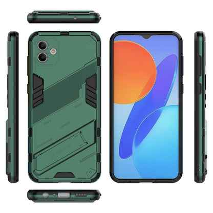 Samsung Galaxy A04 4G Shockproof Phone Case - Punk Armor 2-in-1 PC + TPU with Invisible Holder