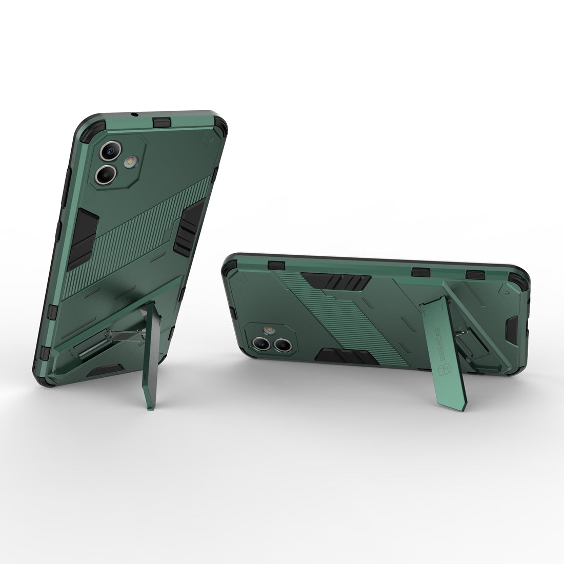 Samsung Galaxy A04 4G Shockproof Phone Case - Punk Armor 2-in-1 PC + TPU with Invisible Holder